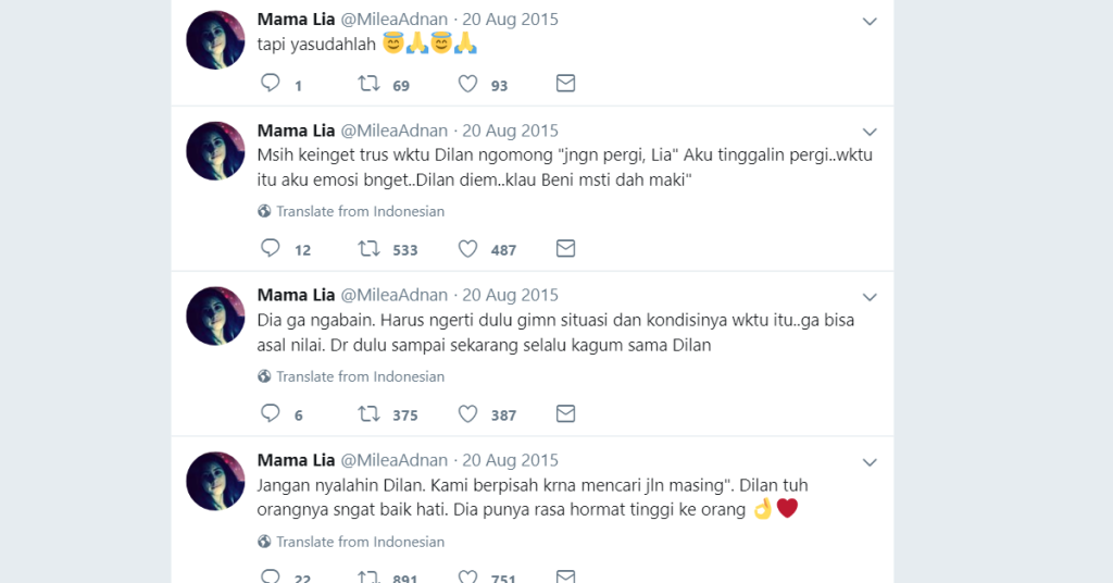 Sosok Asli Milea di Dunia Nyata