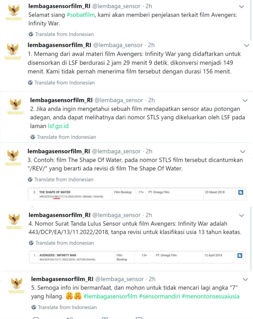 sensor 7 menit avengers: infinity war