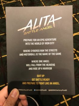 sneak peek Alita: Battle Angel