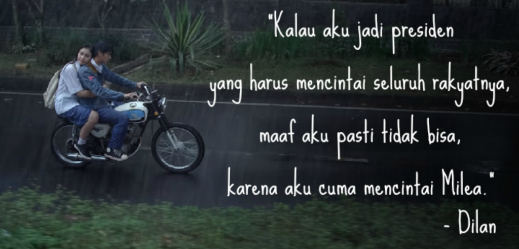 kata-kata romantis dilan 1991