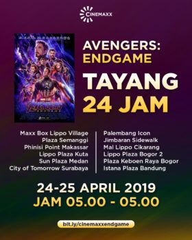 avengers: endgame tayang 24 jam