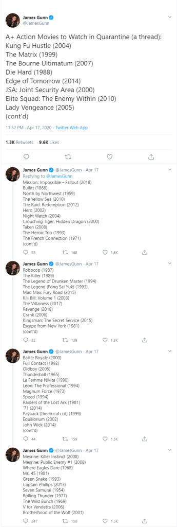 rekomendasi film aksi james gunn