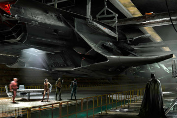 flying fox batman di justice league